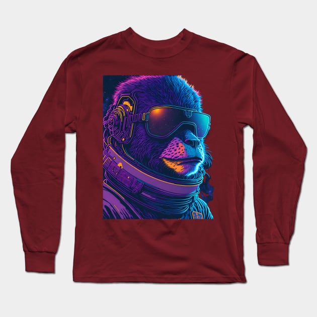 monkey lover Long Sleeve T-Shirt by vaporgraphic